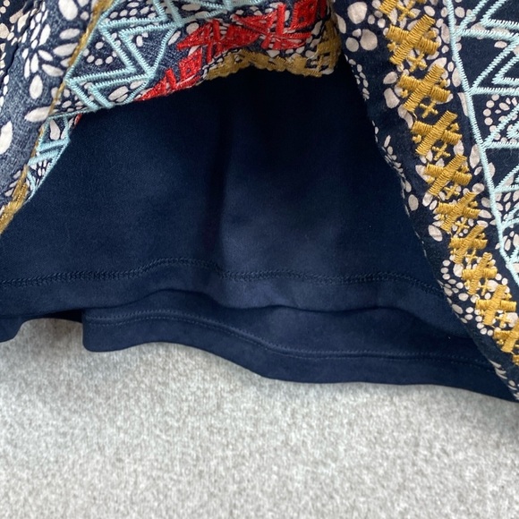 THML boho halter neck midi dress boho embroidered tassel ties in back S - Picture 9 of 11